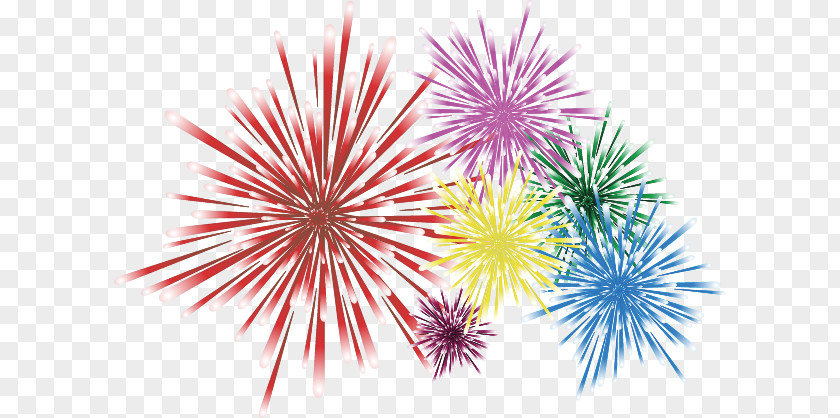Fireworks Effect Material Picture Illustration PNG