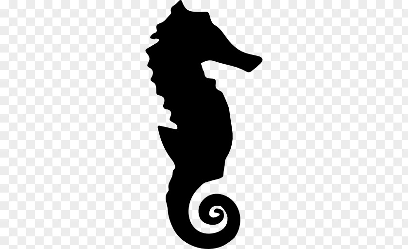 Flag Pull Element Seahorse Silhouette Clip Art PNG