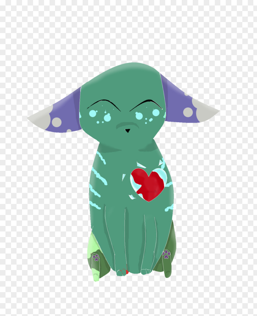 Ice Heart Green Character Cartoon Fiction PNG