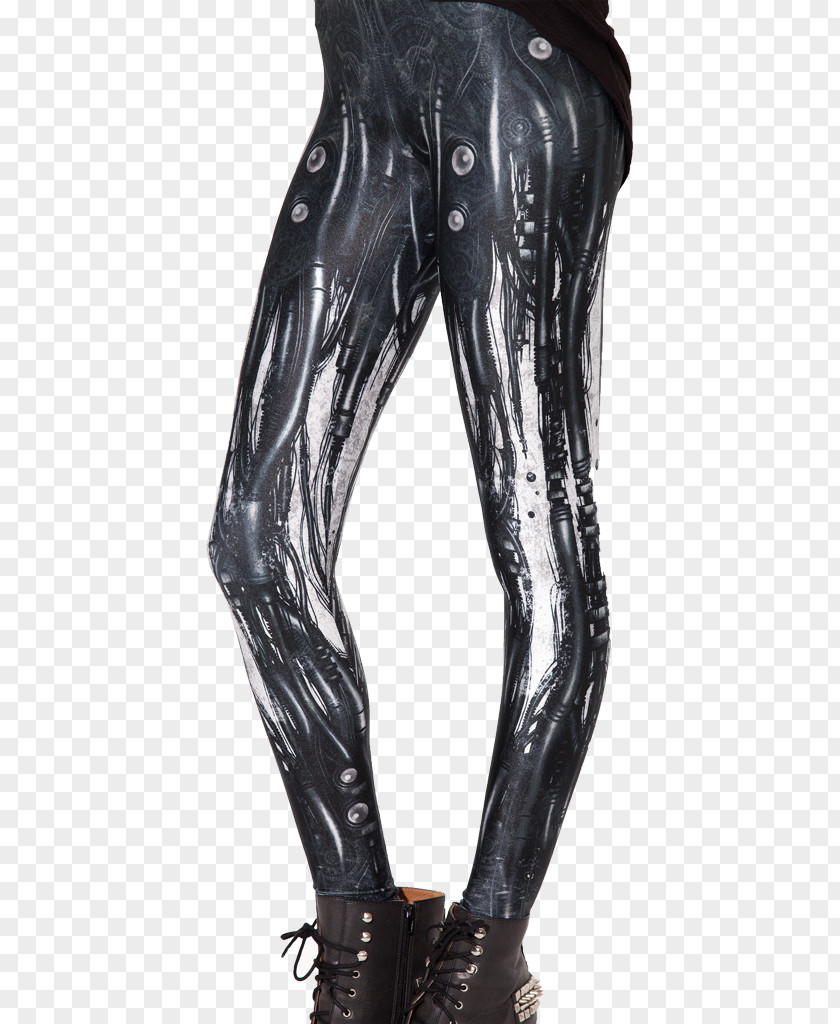 Leggings H.R. Giger's Biomechanics Yoga Pants PNG