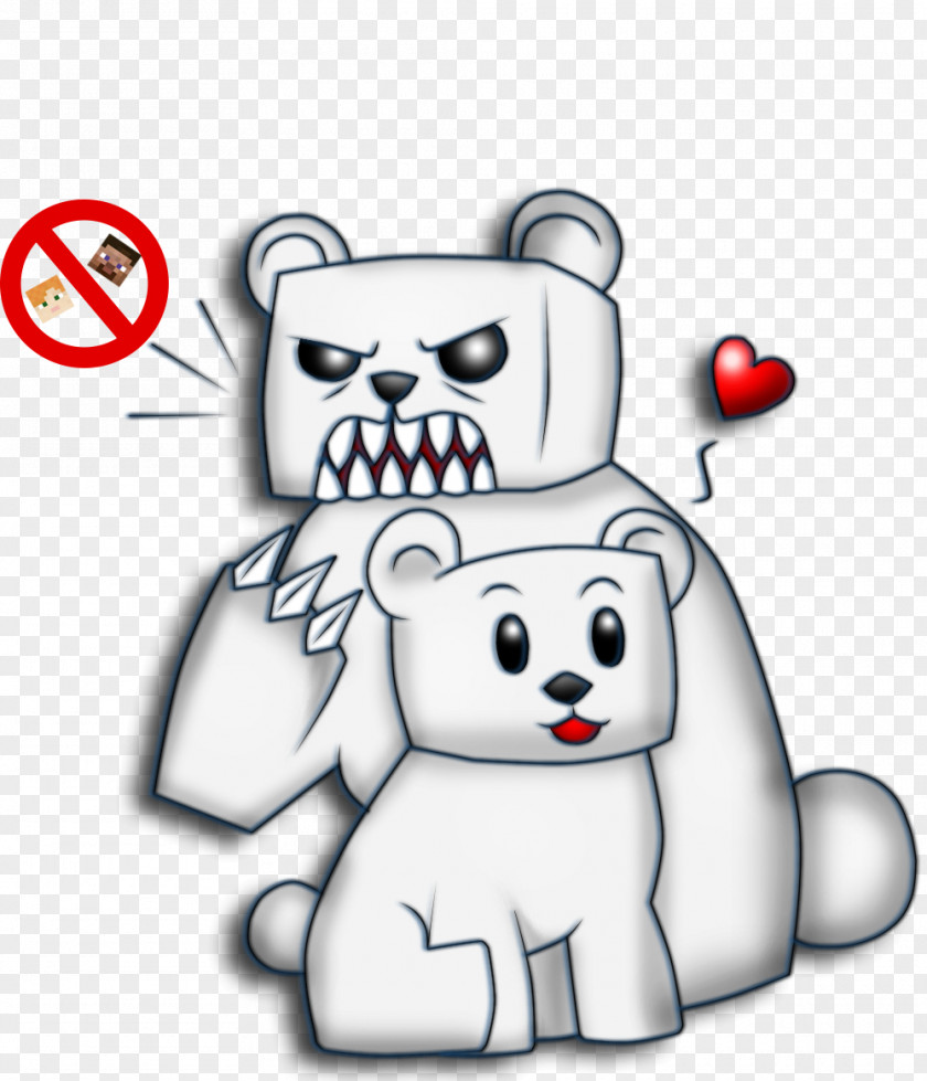 Minecraft Mob Polar Bear Dog PNG