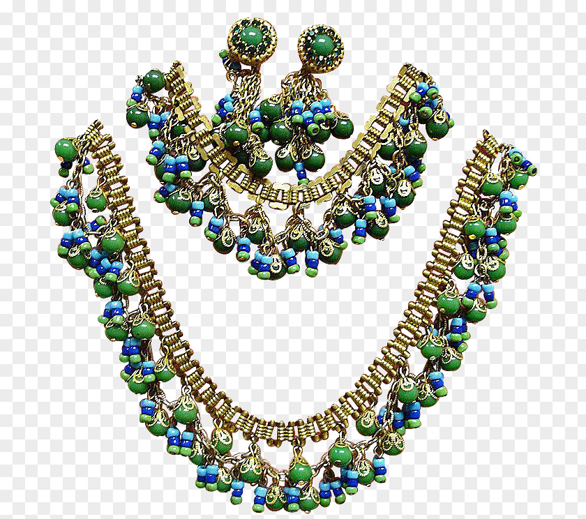 Necklace Turquoise Parure Jewellery Ruby Lane PNG
