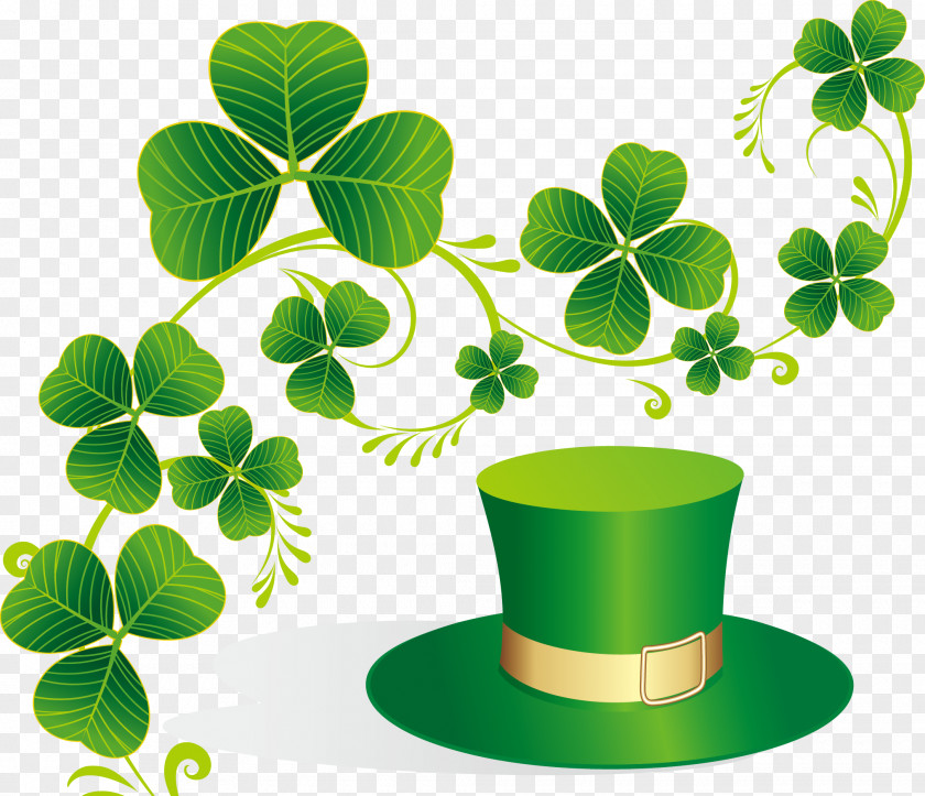 Vector Green Hat Ireland Saint Patrick's Day March 17 Irish People PNG