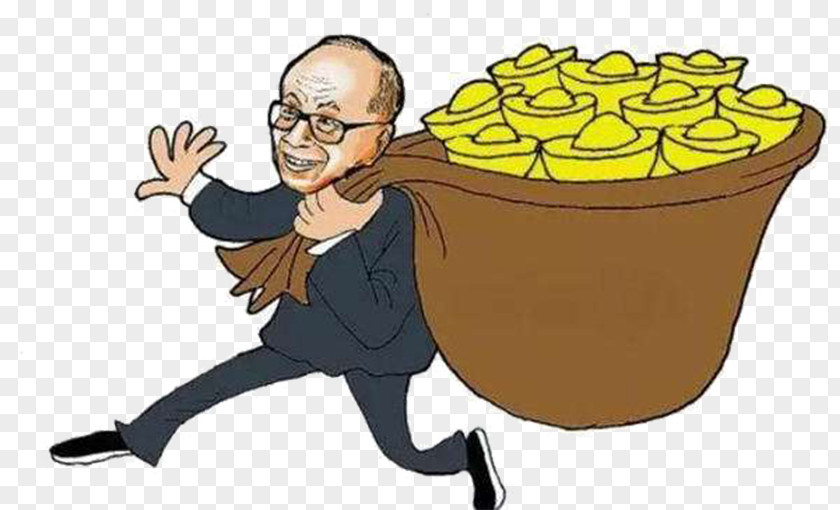 Cartoon Man Billionaire Stock Money Investment Investor PNG