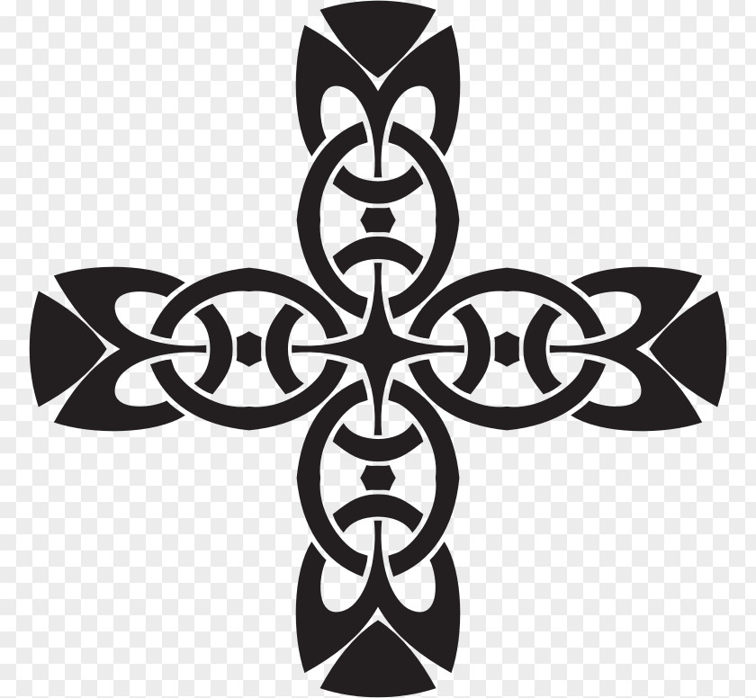 Celtic Christian Cross Knot Clip Art PNG