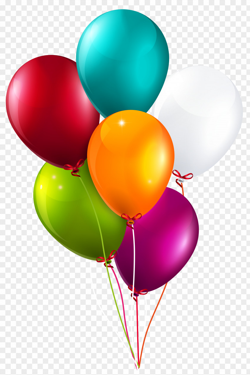 Colorful Balloons Bunch Large Clipart Image Balloon Royalty-free Clip Art PNG