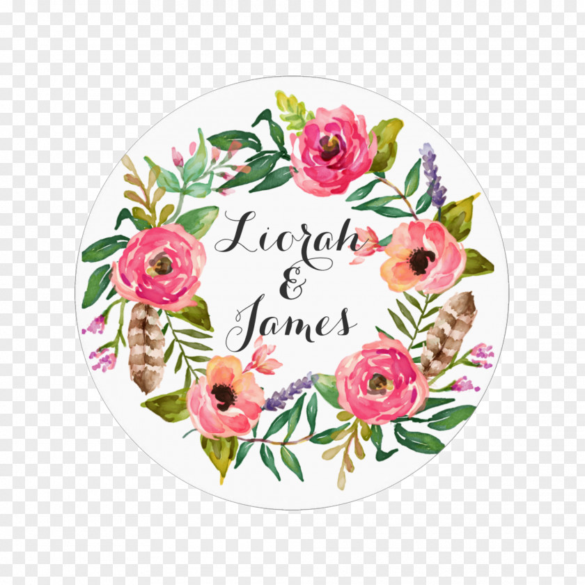 Flower Monogram Floral Design Initial Towel PNG