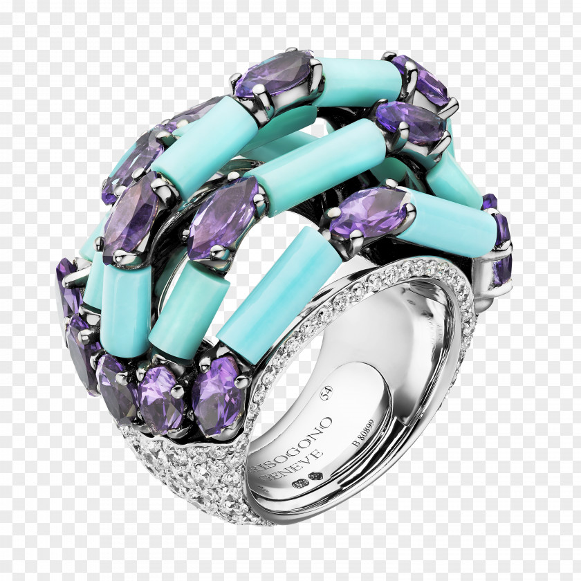 Jewellery Amethyst Ring De Grisogono Diamond PNG