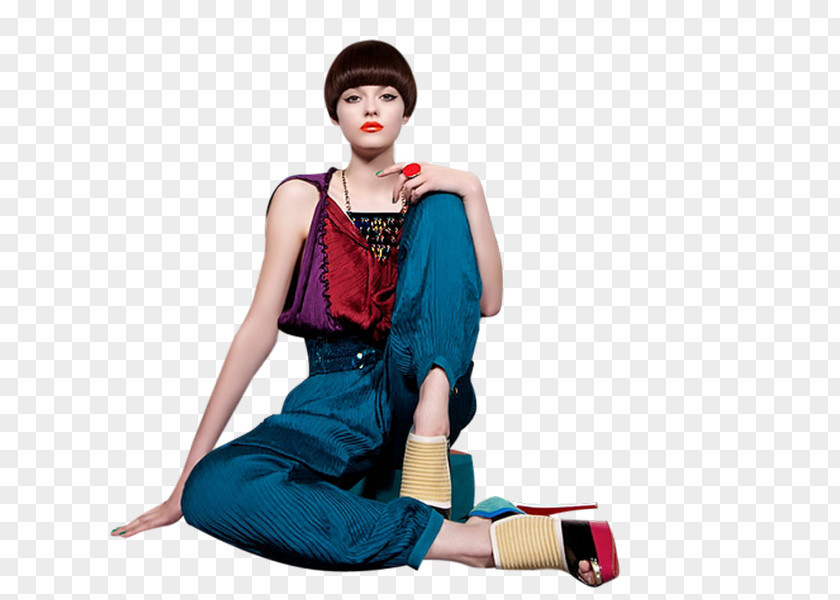Model 1960s Fashion Photography PNG