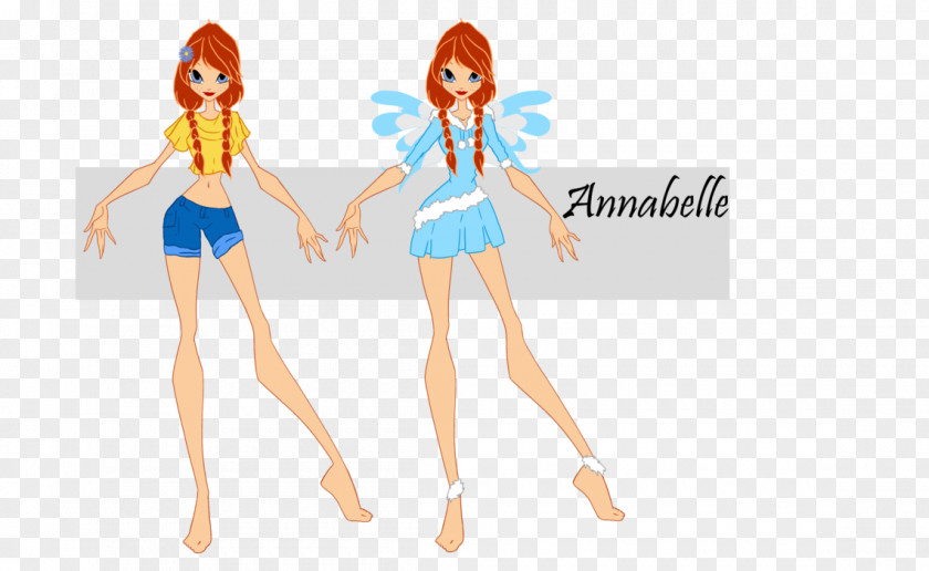 Winter Cherry Flower Annabelle Fairy Fan Art Illustration PNG