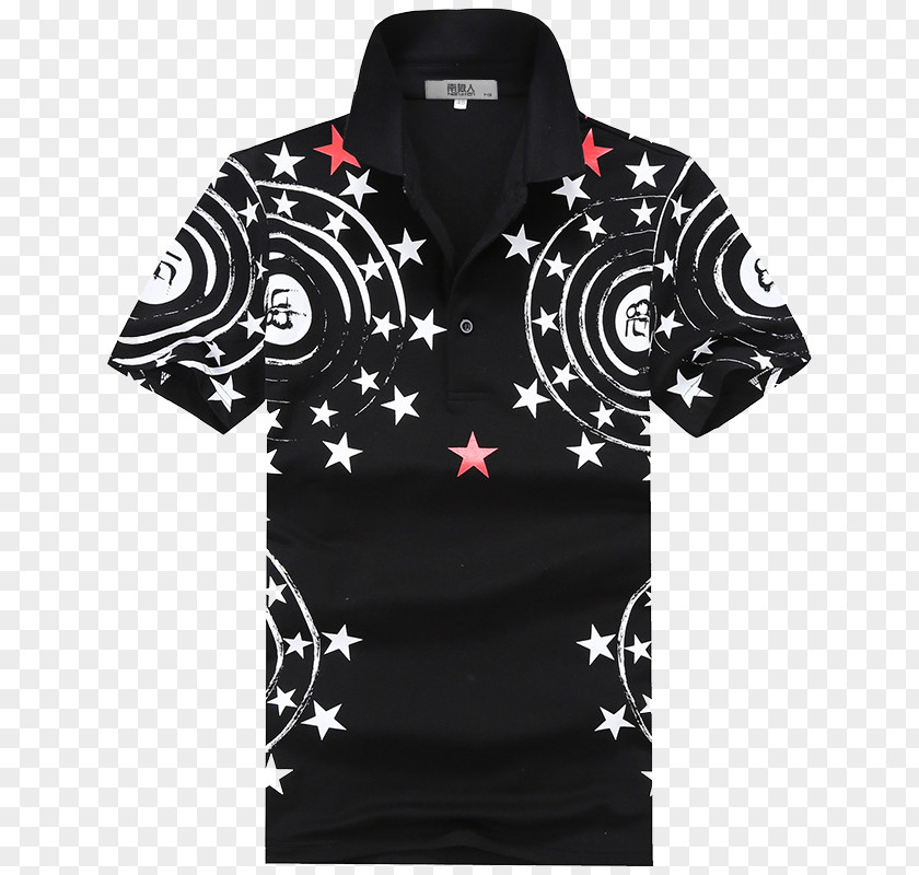 Antarctic Men Trendy T-shirt Long-sleeved Polo Shirt PNG