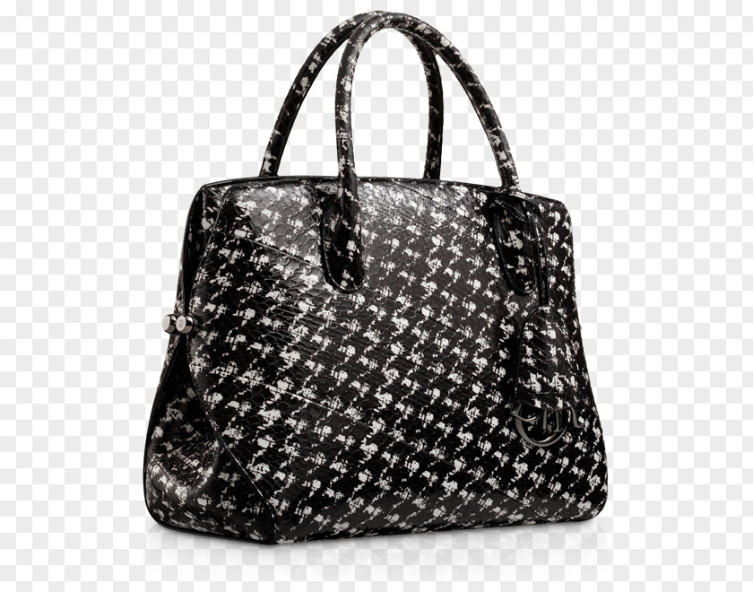 Pied Poule Tote Bag Christian Dior SE Handbag Leather Fashion PNG