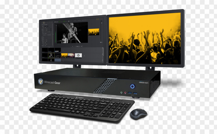 System Wirecast Telestream Streaming Media Broadcasting Workstation PNG