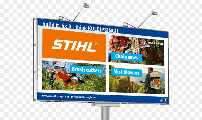 Chainsaw Air Filter Stihl Display Advertising PNG