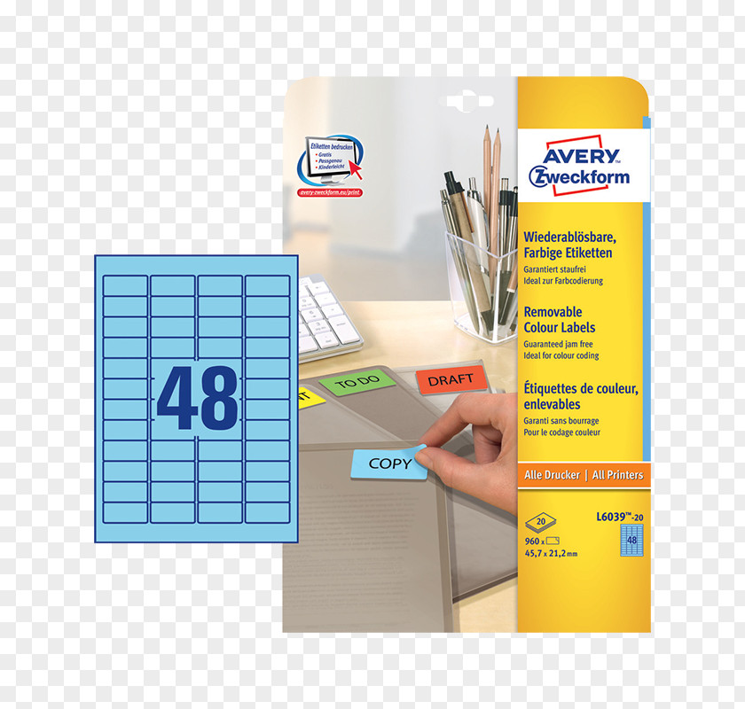 Etikett Paper Label Avery Zweckform Dennison Ring Binder PNG