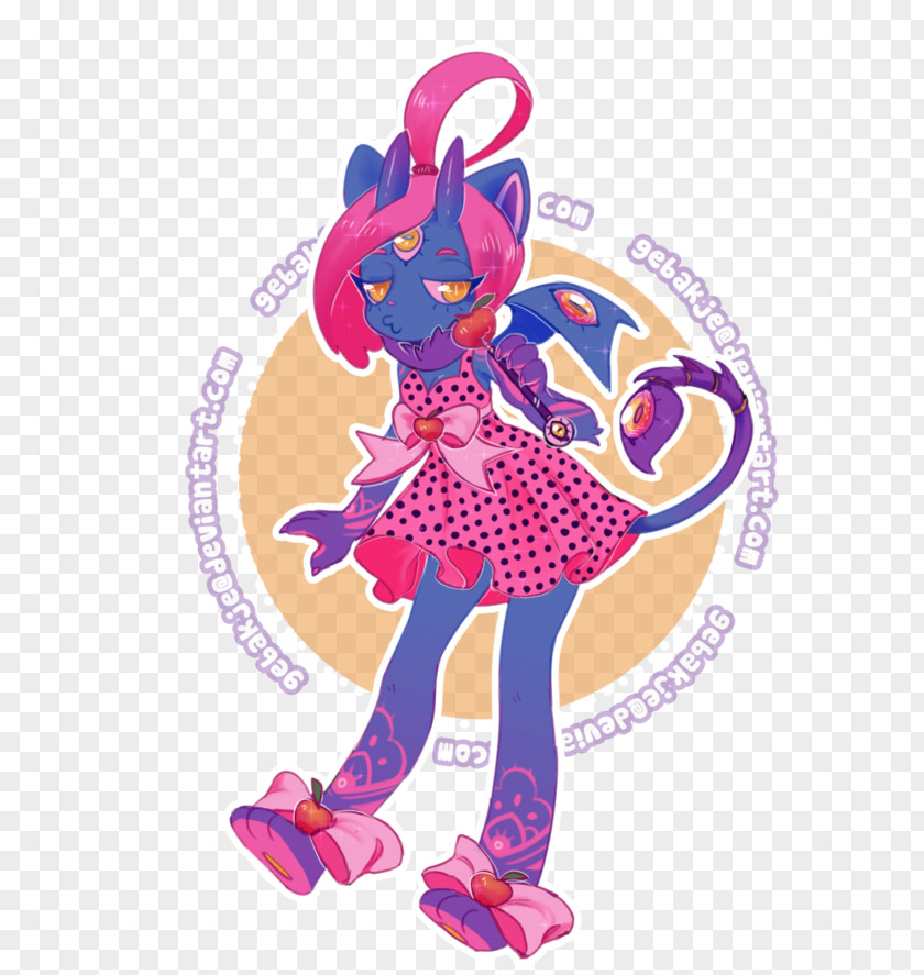 Gebakje Pink M Costume Design Cartoon Shoe PNG