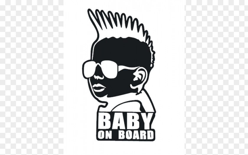 Baby On Board Sticker Car Bumper Decal Infant PNG
