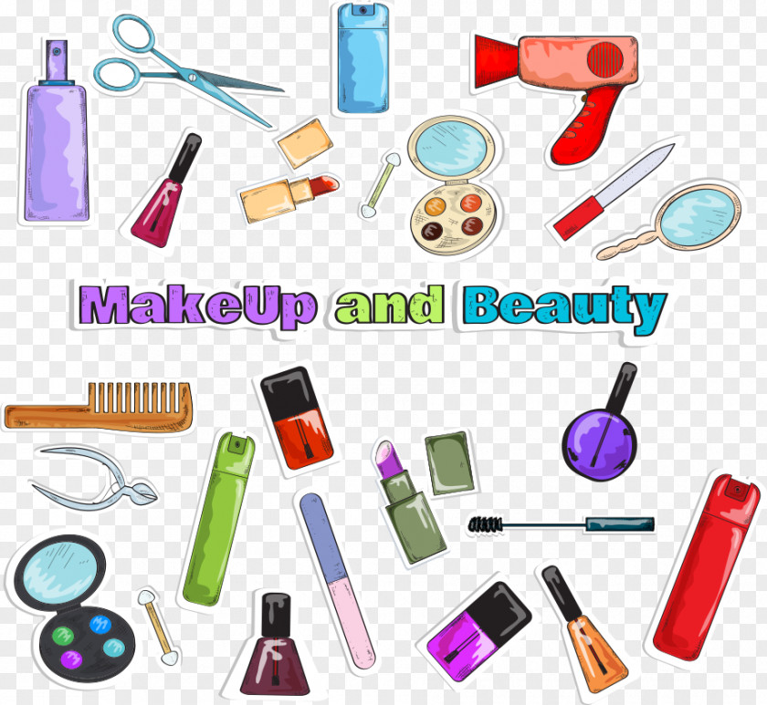Vector Makeup Supplies Beauty Parlour Cosmetics Make-up Artist PNG