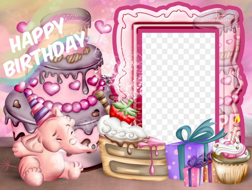 Birthday Frame Picture Frames Child Party Clip Art PNG