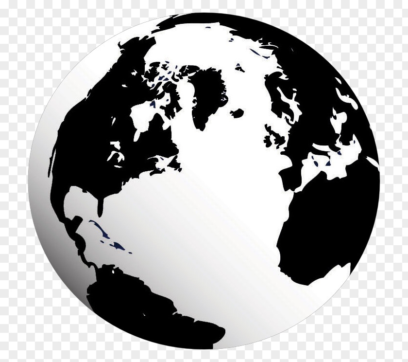 Black And White Globe io Clip Art Transparency World PNG