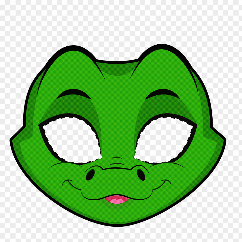 Green Face Head Cartoon Mouth PNG