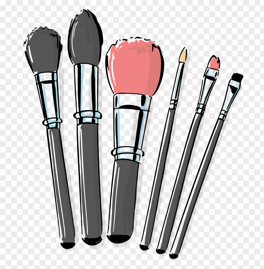 Hand-painted Makeup Brush Cosmetics Make-up PNG
