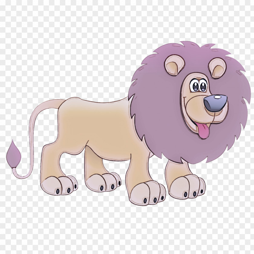 Lion Cartoon Animal Figure Wildlife PNG