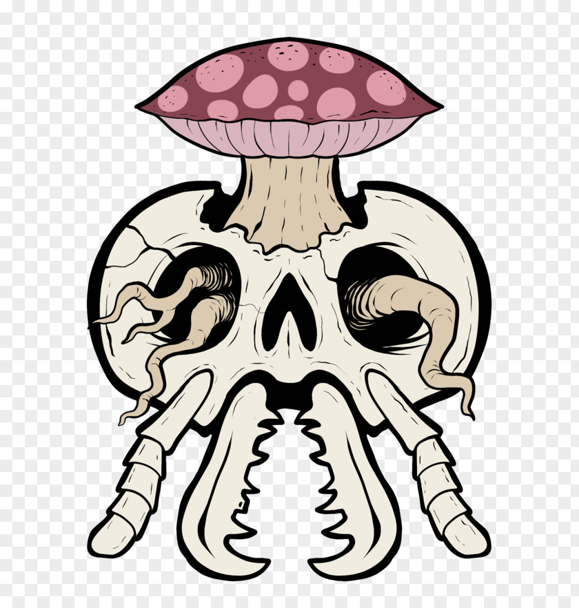 Skull Ant Cordyceps Head Mushroom PNG