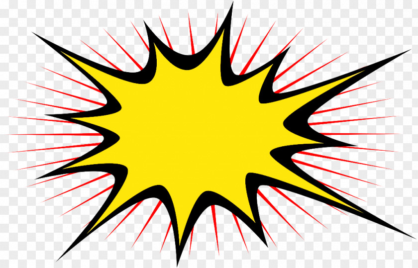 Star Yellow Explosion Cartoon PNG