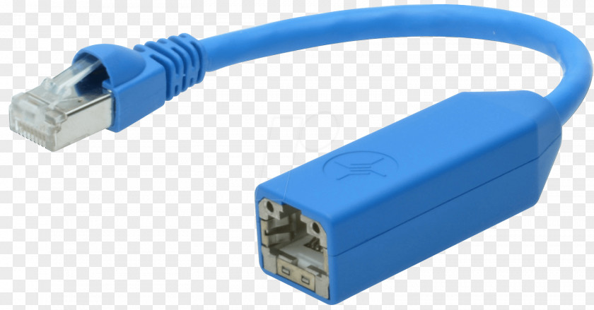 Twisted Pair Registered Jack Ethernet Class F Cable Adapter PNG