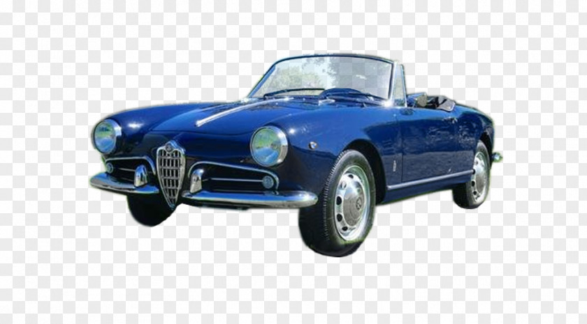 Alfa Spider Mid-size Car Classic Convertible Model PNG