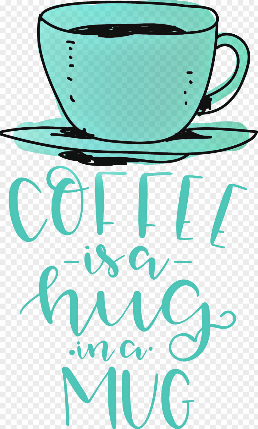 Coffee Is A Hug In Mug Quote PNG