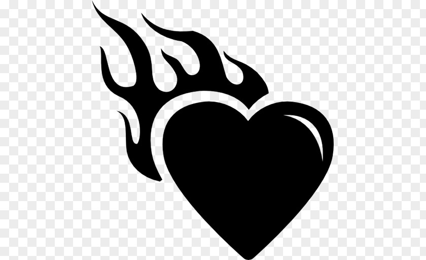 Burning Heart Flame Drawing Clip Art PNG