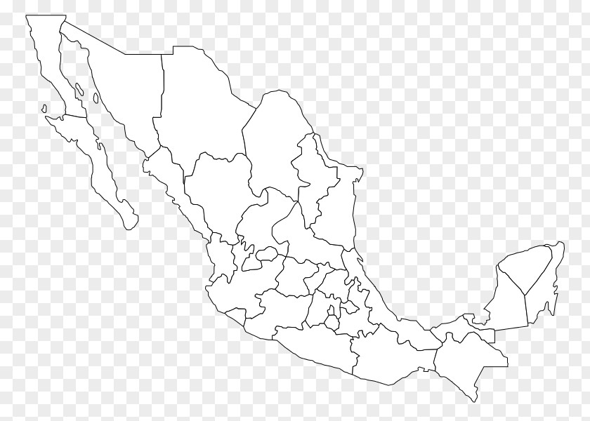 Map Flag Of Mexico Blank PNG