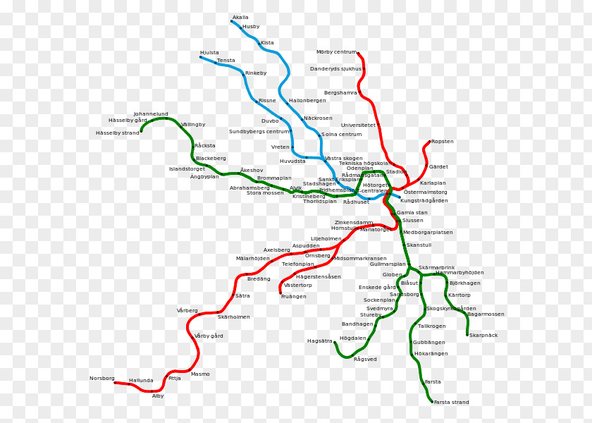 Map Stockholm Metro Rapid Transit Commuter Station PNG