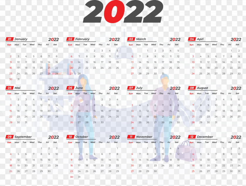 Printable 2022 Calendar 2022 Calendar Printable PNG