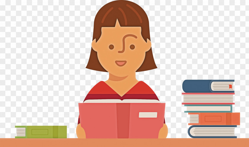 Teacher Reading Book PNG