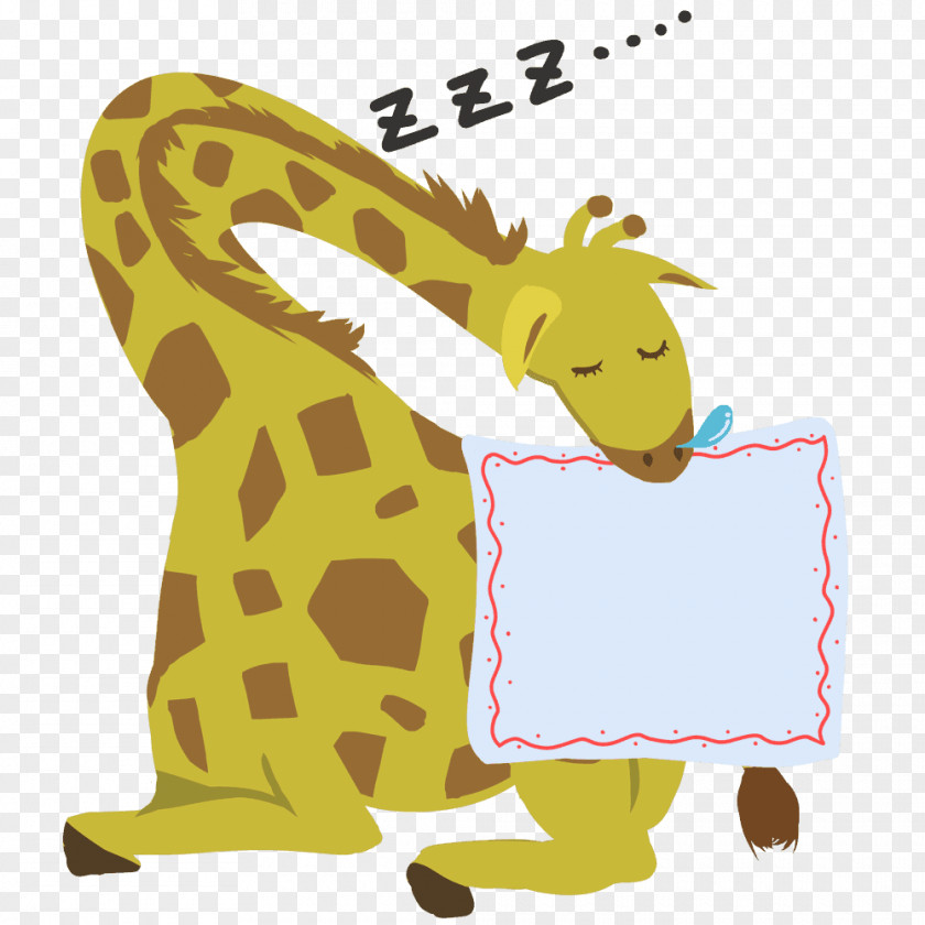 Giraffe Drawing Art PNG