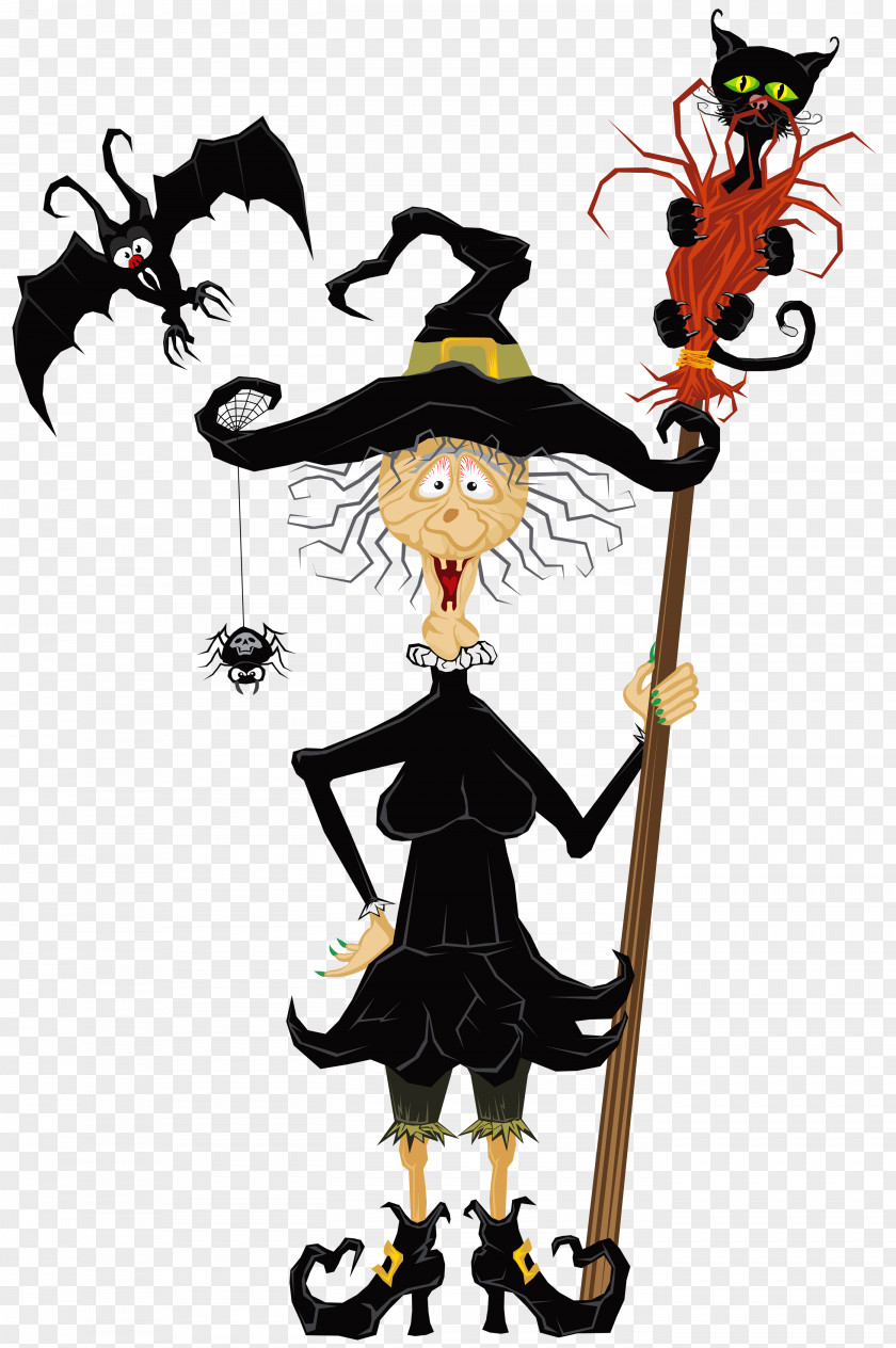 Halloween Creepy Witch Clipart Witchcraft Clip Art PNG