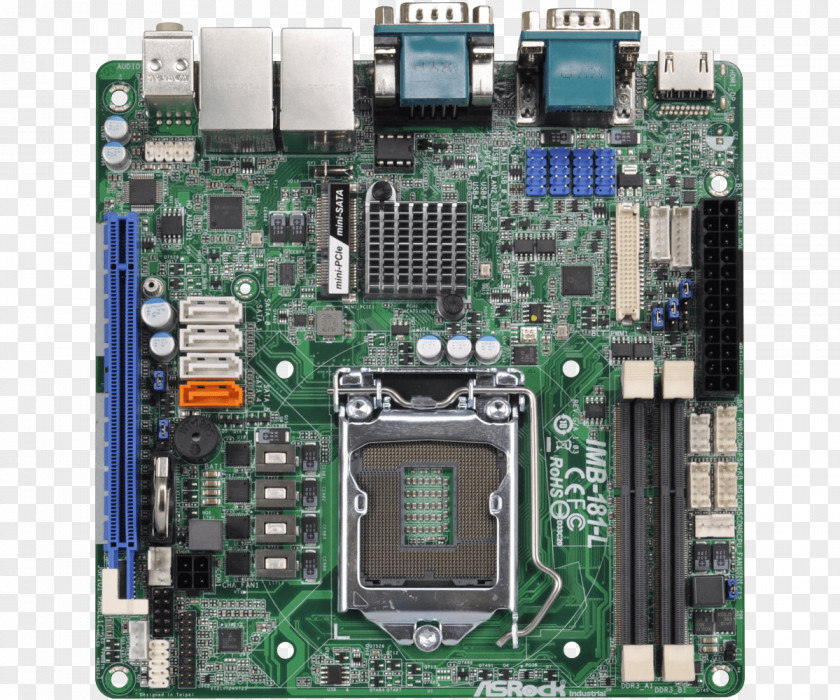 Intel Mini-ITX ASRock Motherboard LGA 1150 PNG