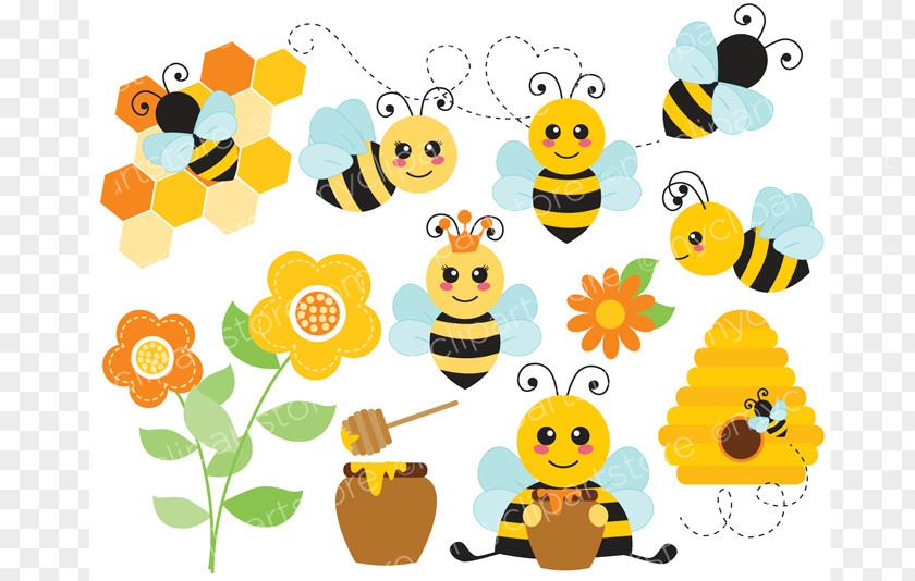 Buzzy Ecommerce Honey Bee Vector Graphics Beehive Clip Art PNG