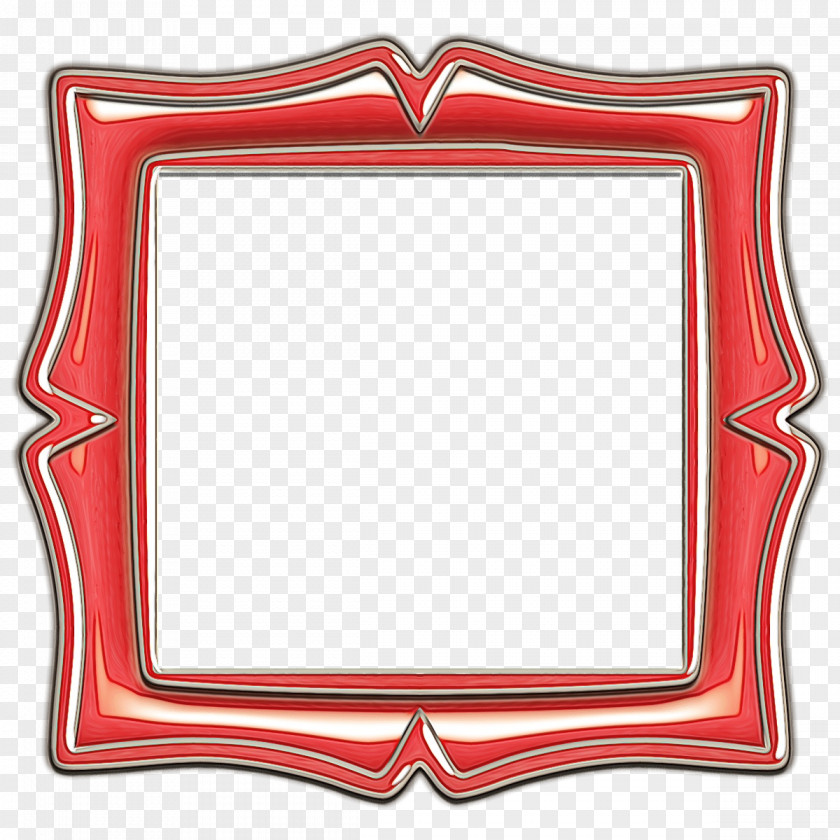 Rectangle Red Background Frame PNG
