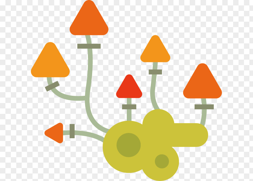 Vector Cute Little Mushroom Clip Art PNG