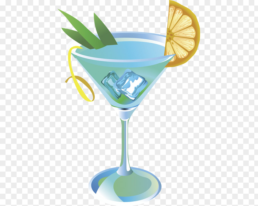 Blue Cocktail Hawaii Martini Garnish Lagoon Gimlet PNG
