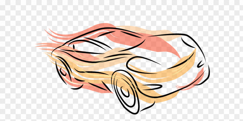 Car Vector Profile Sports Drawing Line Art PNG
