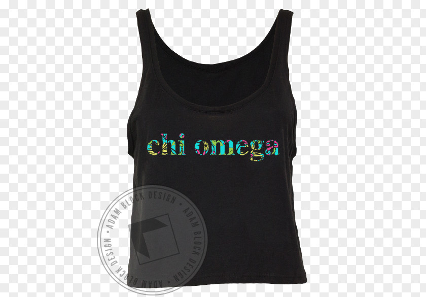 Chi Omega Gilets T-shirt Sleeveless Shirt Font PNG