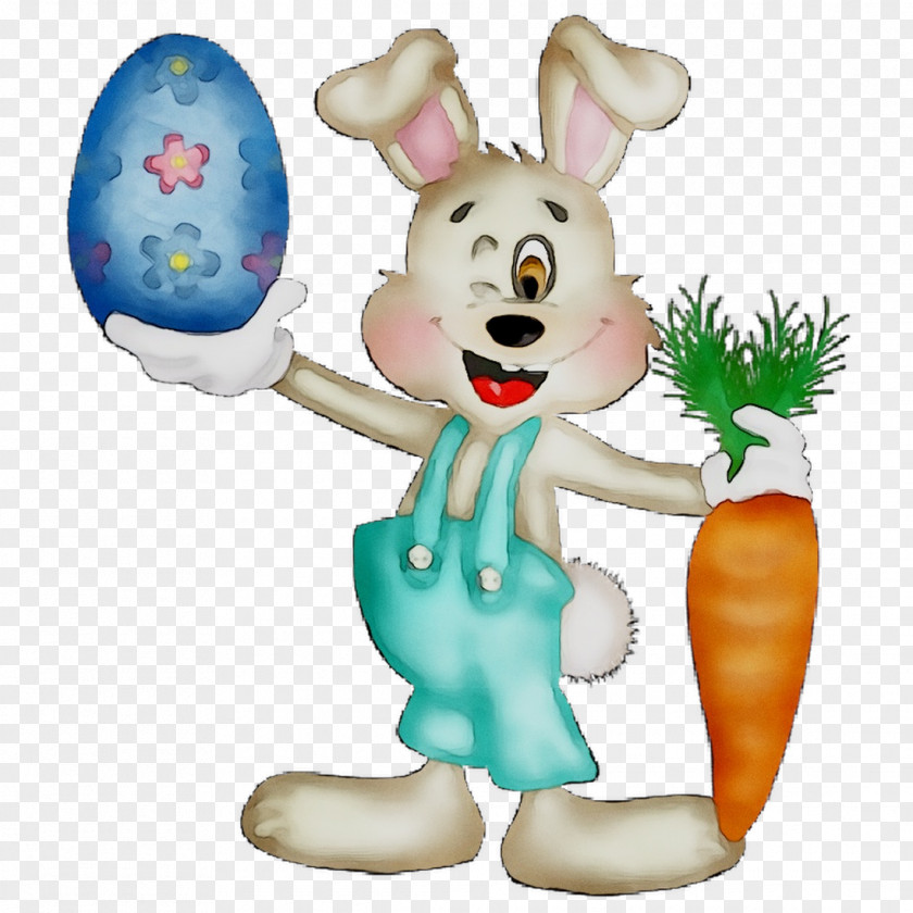 Easter Bunny Egg Figurine PNG