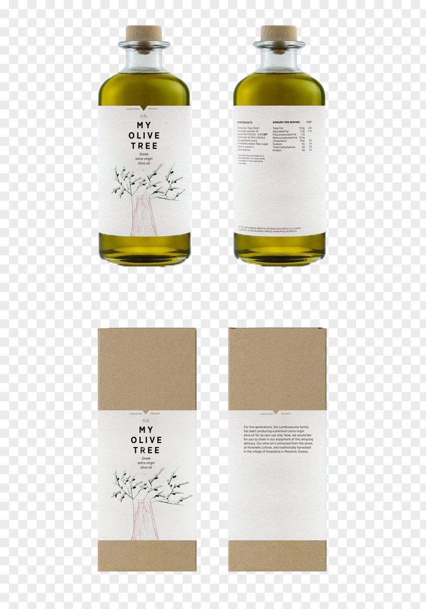 Olive Bottle Packaging Design Greek Cuisine Oil And Labeling PNG