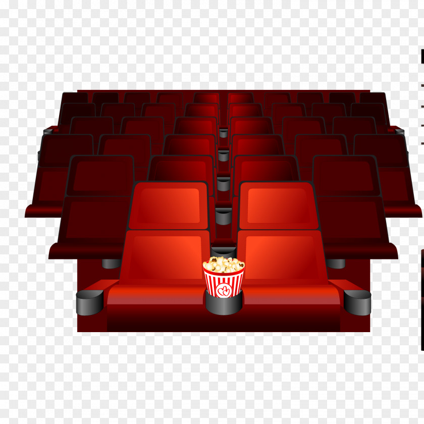 Popcorn Theater Seat Vector Material Cinema PNG