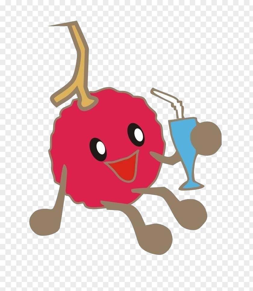 Strawberry Lychee Cartoon Comics PNG